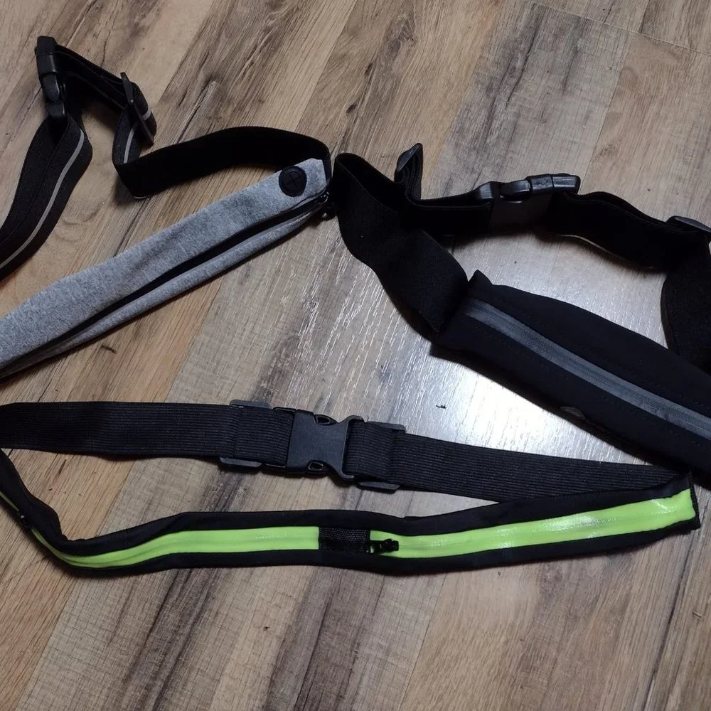 3 NEW Cycling Waist Carrying Bags Unisex Belts Keys Phone Money Bike Fanny Pak